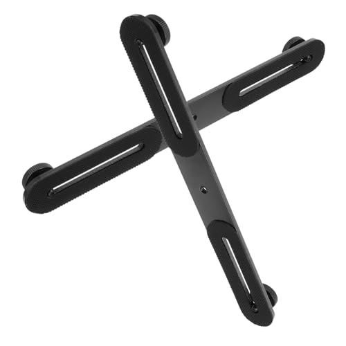 Soporte para flash y micrófono con barra en T de 2 piezas para cámara fotográfica