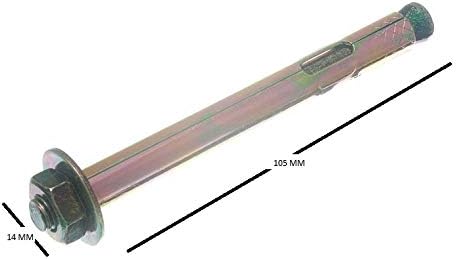 2 X Sleeve Anchor Projecting Bolt Fixings M8 & M100mm
