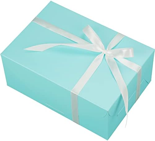 UnicoPak Blue Gift Boxes 10 Pack 9.5x6.6x4 Inches, Gift Boxes for Presents, Bridesmaid Proposal Box, Gift Box for Wedding, Birthday, Baby Shower, Anniversary, Graduation, Christmas
