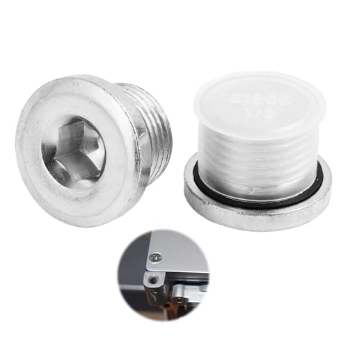 2 Pièces de 1/2 Pouces, Bouchon Obturateur en Acier Carbone, Bouchon de Fermeture pour Tuyaux, Résistant à la Corrosion et aux Températures Extrêmes, pour...