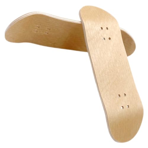 FOYTOKI 2pcs Mini Finger Skateboard Decks Replacement Boards for Fingerboards Sturdy Wood Construction for Beginners and Pros Finger Skateboard Accessories