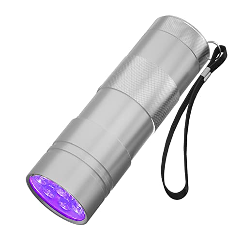 COSOOS Black Light Flashlight, 12LED 395nm UV Handheld Black Light, Mini Torch Light, Dogs Urine Detector for Dry Urine Stains, 