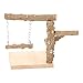 Didiseaon Bird Training Stand Portable Tabletop Bird Perch Bird Play Stand Training Perch Bird Cage Toys for Parakeets Conures Lovebirds or Cockatiels