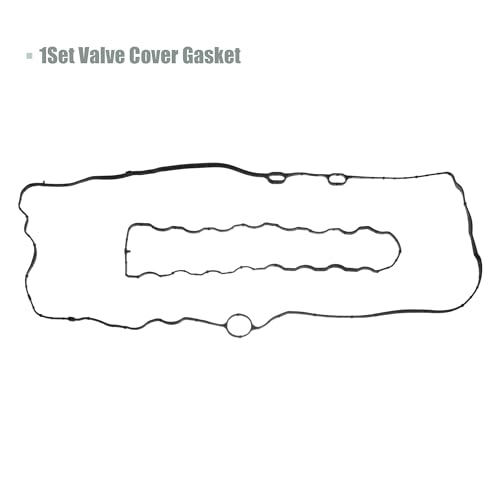Image of uxcell 1 Set Valve Cover Gasket Replacement for Chevrolet Equinox 2018-2023 No.12636384 Black