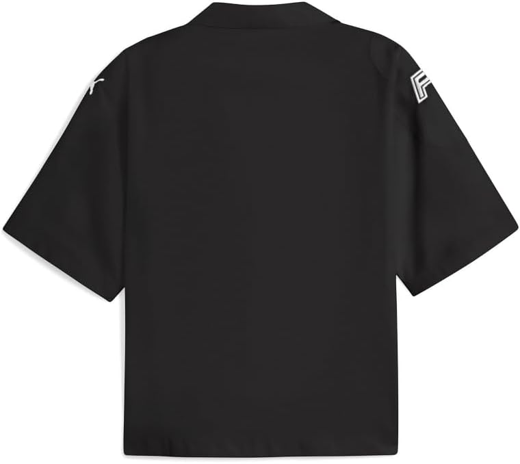 PUMA Mens Future..Archive Graphic Boxy Racer Short Sleeve Button Up Shirt Casual Tops Casual - Black