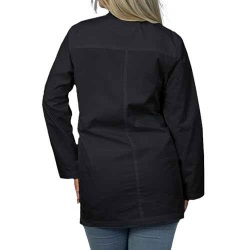 Heedfit Long Black Lab Coat Shop Heedfit Unisex Classic Long White