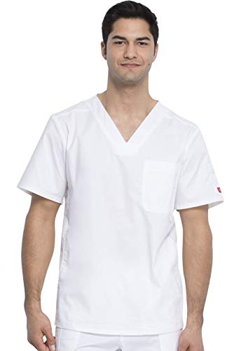 Amazon.com: Dickies Men's GenFlex Contrast Youtility V-Neck Scrub