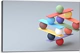 Jenga game color block tower balls Canvas Wall Art Decor Framed Photo Prints Picture...