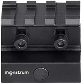 Monstrum Lockdown Series Adjustable Height Picatinny Riser Mount | 1.75 inch