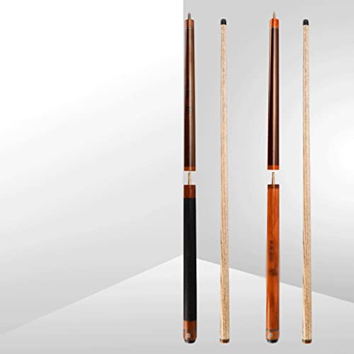 Taco de billar 142 cm Madera sólida con empuñadura de cuero miniatura 2