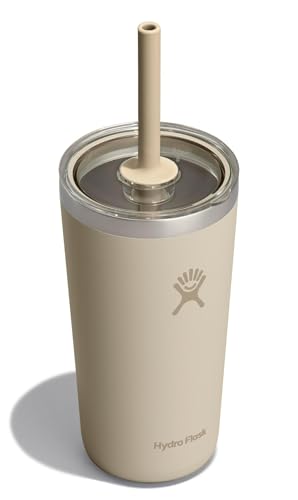 Hydro Flask All Around Tumbler 20oz with Straw Lid, Oat