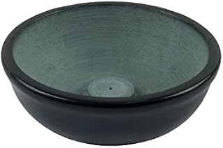 Kaizen Casa Grey Incense Holder Smudge Bowl, Stone Bowl| Ritual Bowl Display Bowl Kitchen Table Decor Gift (11.43cm x 11.43cm x 4.44cm)