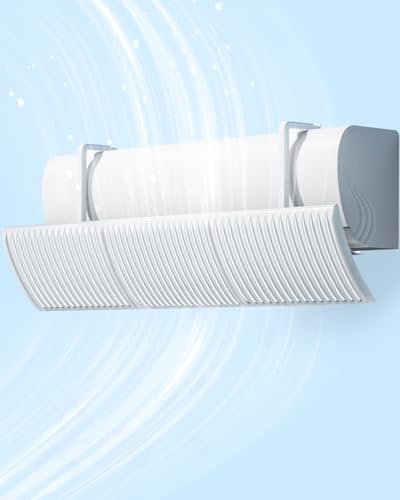 Deflettore Condizionatore, Deflettore Condizionatore Universale del vento Anti Diretto Blowing, Regolabile Deflettore Aria Condizionata, Pannello Deviatore Aria Condizionatore per Casa/Ufficio BANJEKT