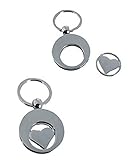 Material: Metall Familienkalender Einkaufswagenchip Chip Schlüsselanhänger Herz  Liebe  Geschenk  Smile  Kiss  Herz  Deko  Herz
