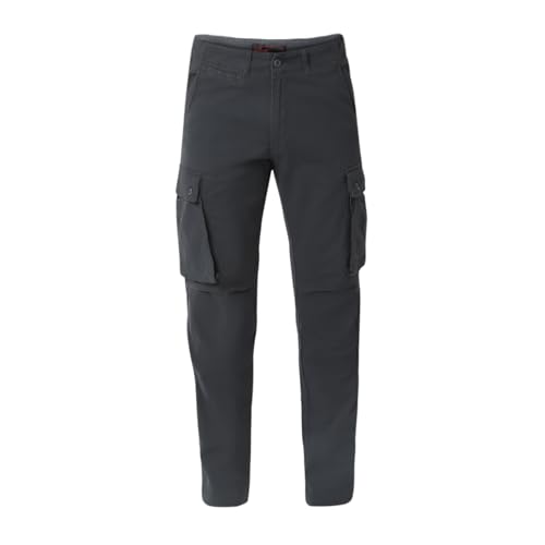 Image of Spykar Men's Relaxed Fit Mid Rise Mid-Rise Casual Cargos