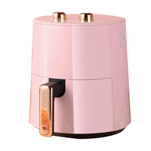 YAONJS Household Air Fryer Oven Large Capacity Intelligent Oil-free Compact Multi-function Automatic Cooking Machine(Pink)