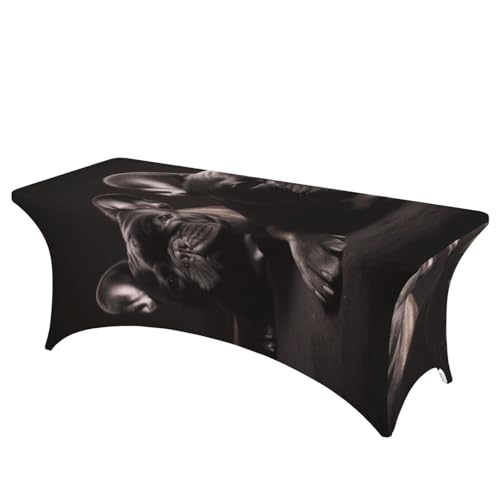 Nappe élasthanne lavable et infroissable pour table 1,8m - 2