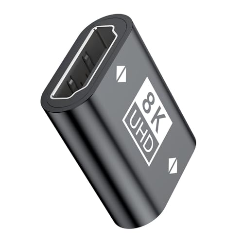 Xinglida HDTV 2.1 adaptador femenino 8k @ 60Hz resolución transmisión video adaptador de velocidad 48 gops para el dispositivo de transmisión HDTV hembra acoplador