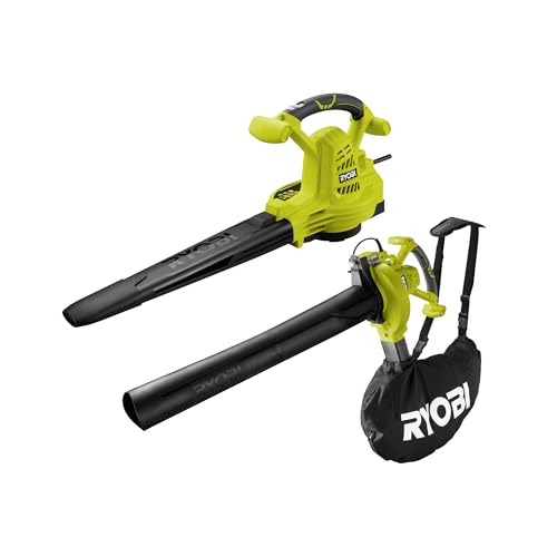 RYOBI 2800 W Elektro-Laubsauger RBV2800CSV (Luftmenge 14 m³/min, geliefert im Karton)