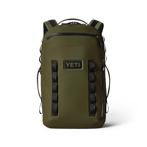 YETI Cayo Backpack 35L, Weather Resistant All-Day Utility Pack, Olive