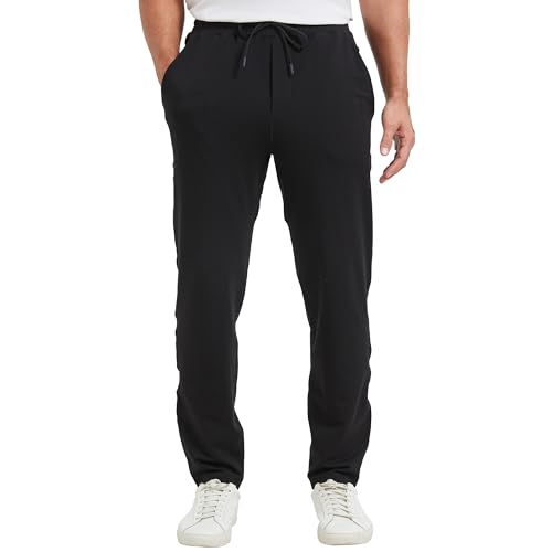 netdraw Men's Ultra Cozy Viscose Bamboo Sweatpants Cotton Lounge Casual Jogger Tapered Pants - Main Image