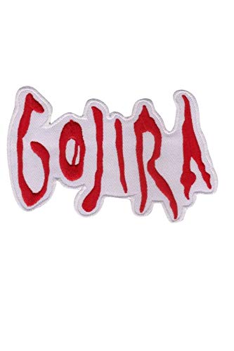 Gojira White Red Death Metal Band Patch Badge Embroidered Iron on Applique Souvenir Accessory