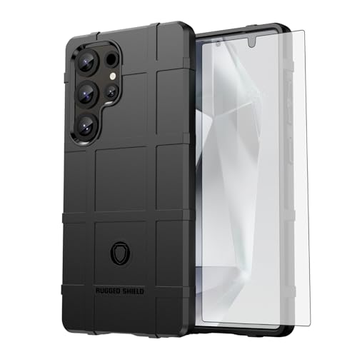 Coque Samsung S25 Ultra avec protection d'écran verre trempé rigide et fine