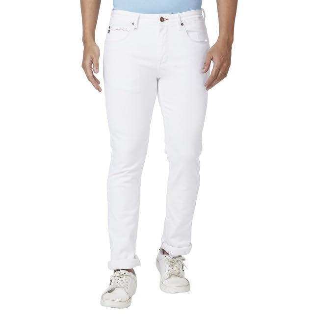 Image of Raymond Men's Mid Rise Regular Fit Jeans