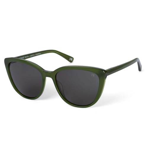 Lunettes de sol Botaniq 7004 vert olive avec verres gris anti-UV