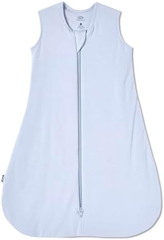 HALO SuperSoft Bamboo Wearable Blanket 1.5 TOG – Buttery Soft, Plush Baby Sleep Sack for Newborns, Infants & Toddlers, Hip-Healthy Design, Machine Washable, 0 – 6 Months, Small, Blue Fog