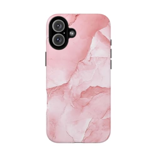 Coque iPhone 16 Plus marbre rose évitez les rayures avec style