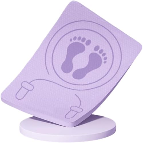 Vlfn 縄跳びマット 厚さ12mm 防音 静音 滑り止め 両面使用可能 TPE素材 衝撃吸収 床保護 トレーニングマット ヨガ 筋トレ エクササイズ フィットネス 脂肪燃焼 ダイエット 室内用 家庭用 収納便利 (【12mm】60*40cm,パープル)