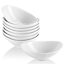 LIFVER Dipping Bowls, 3 oz White Dip Bowl Set of