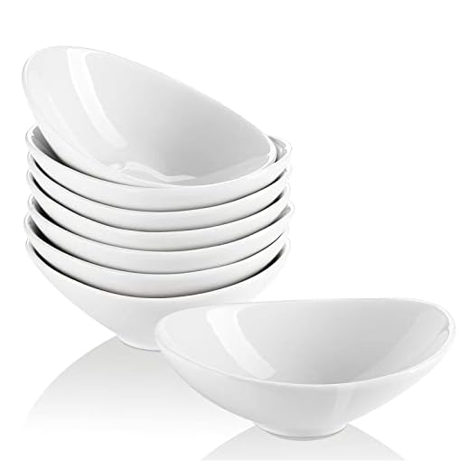 LIFVER Ceramic Dip Bowls Set, 3 Oz White Dipping Bowls Soy Sauce Bowls/Dishes, Charcuterie Board Bowls Gravy Boat Small Bowls for Tomato Sauce, Soy, BBQ and other Festival Party Supplies - Set of 8