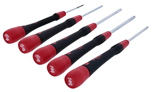 Image of Wiha 26195 5 Piece PicoFinish Slotted and Phillips Precision Screwdriver Set