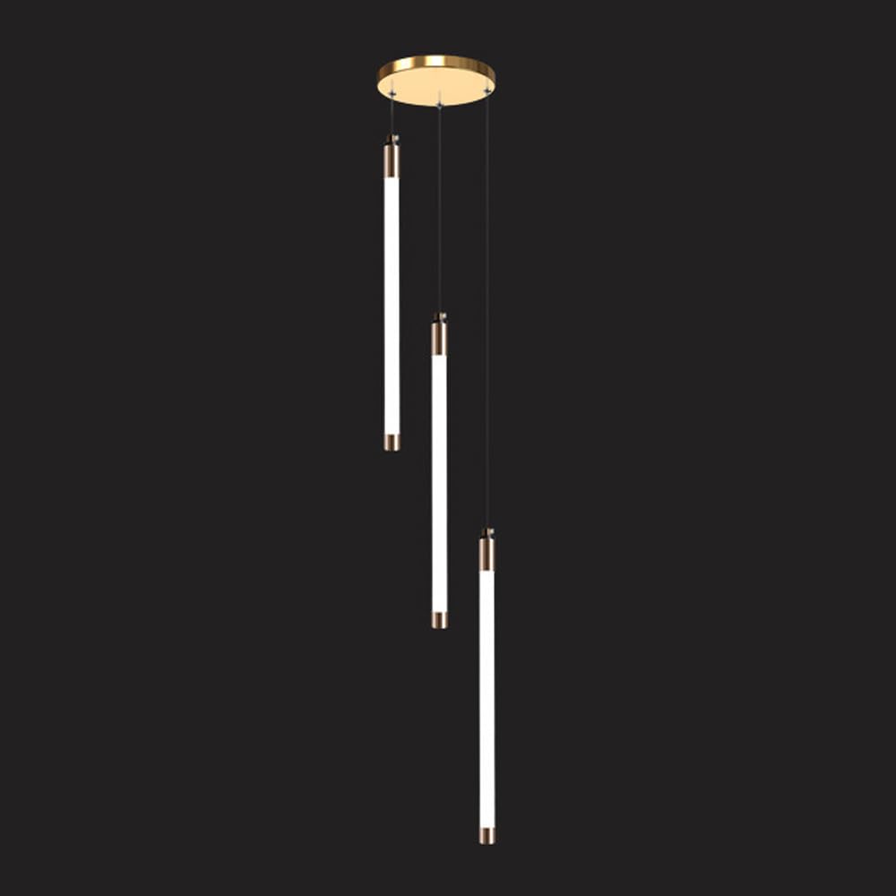 KXEcoLife Large Entryway Chandelier for High CeilingsModern Black Linear Pendant Light Foyer Dining Room Living RoomFarmhouse LED Hanging Lighting Fixture