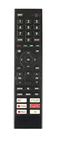 Image of Compatible with Hisense Smart Tv Remote Without Voice - Hot Keys Netflix Prime Video YouTube Music Google Play Apps and YouTube Use for LCD LED OLED QLED UHD 4K Android TV