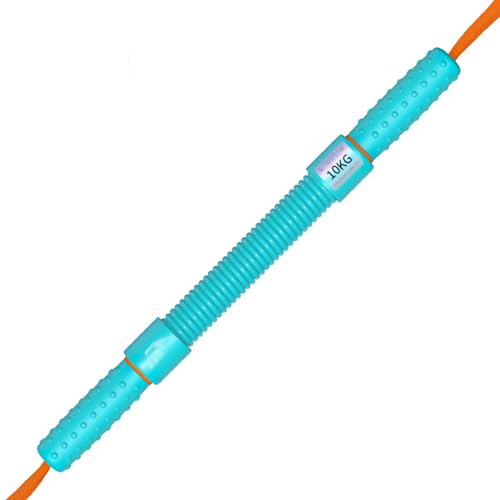 Barra de ejercicio de resorte resistente de 10 kg y 30 kg de resistencia muscular para pecho, hombro, antebrazo, bíceps, equipo de entrenamiento en casa para entrenamiento de fuerza