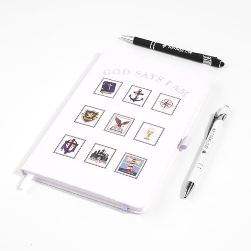 Cadeaux chrétiens pour homme : journal biblique A5 et stylos de prière