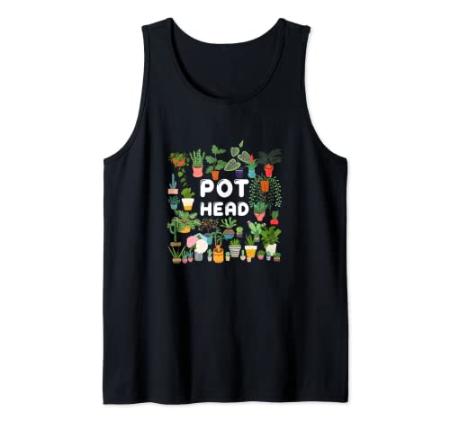 Cabeza de maceta Plantación Flores Plantas en maceta Camiseta sin Mangas