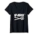 Femme Sushi Vaisselle Japonais Amoureux Japon T-Shirt avec Col en V