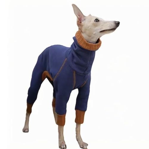UOSIA イタリアングレイハウンド セーター ファッション ウィペット プルオーバー タートルネック ジャンプスーツ ソフト 軽量 4本足 犬 単色 パジャマ 中型から大型犬用