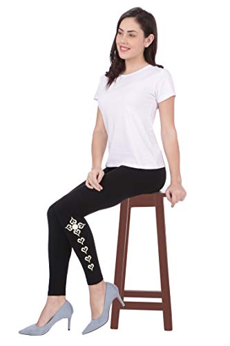 Image of Plus Size Printed Ankle Length Leggings for Women