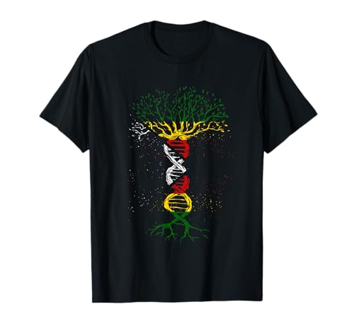 Zimbabwe DNA Tree Molecule Zimbabwean Pride Zimbabwean Flag T-Shirt