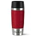 Produktbild Emsa Isolierbecher MIT GRAVUR (z.B. Namen) 360ml TRAVEL Mug Rot mit persönlicher Rundgravur, Travelmug Kaffee & Tee Thermo to-go-Becher mit Quick Press Verschluss 100% auslaufsicher