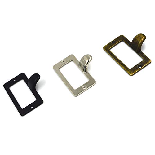 Spzcdza 15Pack 59X45Mm Office Library File Drawer Cabinet Card Tag Label Card Holder Drawer Pull/Label Holders/Label Frames Card/Label Holder Modern Label Holders Metal Frame(Black) #TOP2