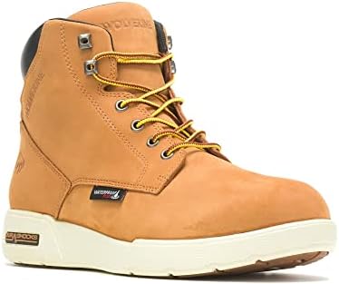 Wolverine Men's Kickstart Waterproof 6 Inch Construction Boot, Wheat, 9 | Image 1