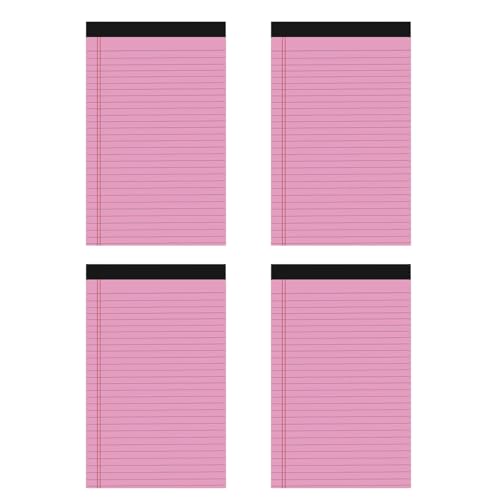 Lot de 4 petits blocs-notes de poche lignés et déchirables pour notes