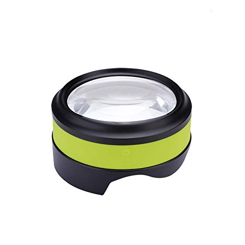 Loupe de lecture pleine page LED en verre optique K9 pour senior