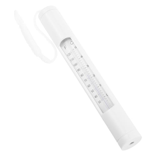 Luxshiny Thermomètre Flottant pour Bassin et Étang Cordon de Sécurité Mesure de Température de L Eau Précise pour Piscine et Spa
